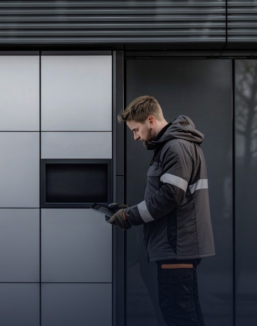 Technik Upstream HVS serwisuje urządzenie